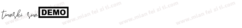 tianshi sun字体转换